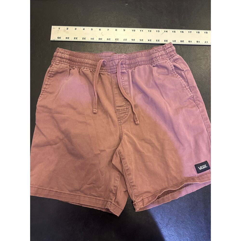 VANS Shorts Adult Small red/brown Elastic Waist Ripstop Drawstring